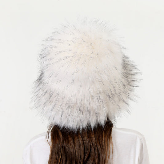 Fofinha - Winter Warm Thickened Faux Fur Straw Hat