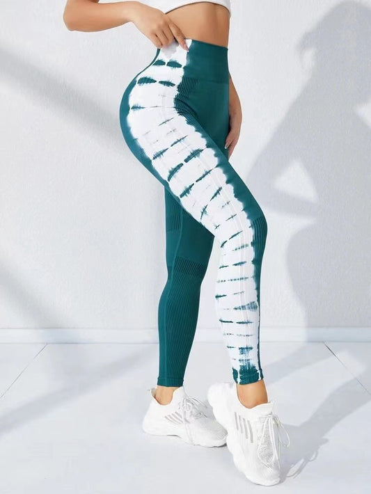 Tie-dye Seamless Yoga Pants