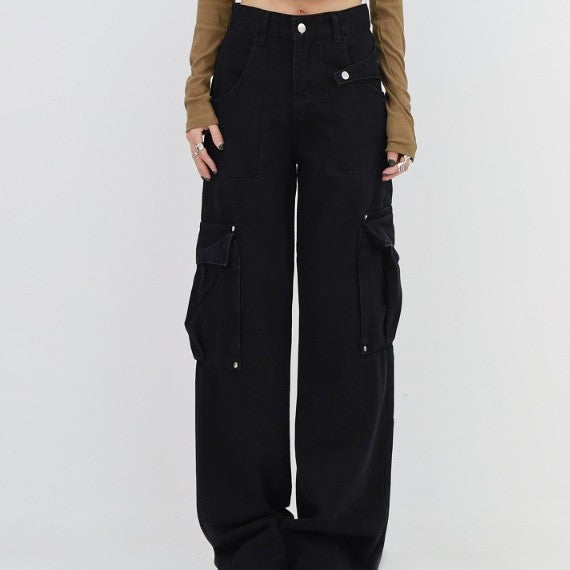 Fofinha - Workwear With Pocket Straight-leg Pants